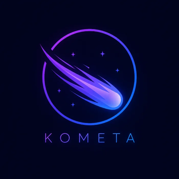 Логотип «Комета» — пример генерации логотипа